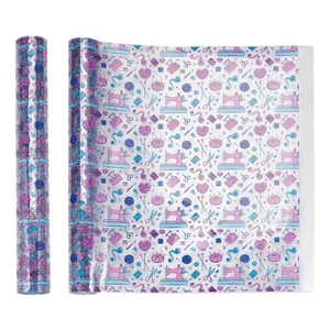 Rollo de vinilo TPU transparente 12x47, acuarela tela gelatina brillo translúcido, artesanía - Imagen 1 de 7