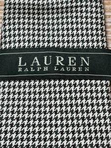 "Corbata Lauren Ralph Lauren 100 % seda geométrica verde negra 57"" L 3,5"" W nueva con etiquetas de colección" - Imagen 1 de 9