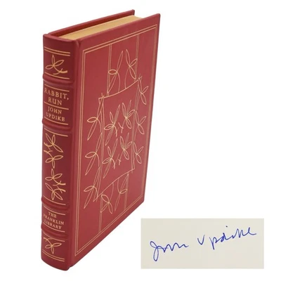 SIGNED The Franklin Library RABBIT RUN By John Updike 1977 LEATHER BOUND - Image 1 of 4