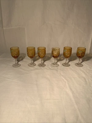 Ancien verre émaillé art nouveau Emile Gallé ? 1900 Collection Verrerie - Photo 1/4