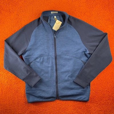 Chaqueta PETER MILLAR Para Hombres MEDIANA Crown Sport Vista Híbrida Cremallera Completa Azul Marino NUEVA Foto 1 de 4