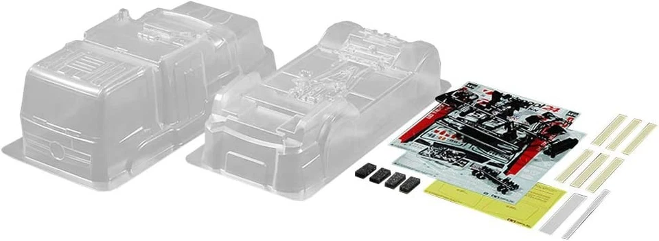Tamiya 51654 Race Truck Actros Mercedes-Benz Mp4 Motorsport RC Body Set - Image 1 of 1