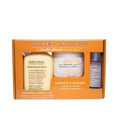 Mixed Chicks Quad Pack-Shampoo 10 fl. oz., Deep Conditioner, 8.0 . ., Leave-In - Image 1 of 4