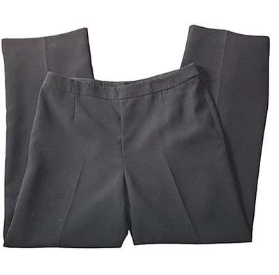 Womens 12 Collections for Le Suit Black Academia Corpcore Pleated Trouser Pants - Image 1 of 4