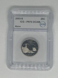 2003-S Maine State Quarter ICG PR-70 DCAM - Picture 1 of 2