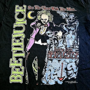 Vintage Beetlejuice Horror Comedy Movie Promo T Shirt Size Large - Picture 1 of 8