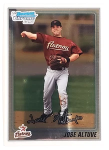2010 Bowman Chrome #BCP137 Jose Altuve 1st Bowman Prospect RC Base Rookie Card - Picture 1 of 4