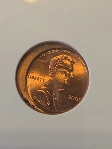 2000 Lincoln Cent 1C Off-Center Error – ANACS MS 65 Red – Certified Mint Error - Picture 1 of 4