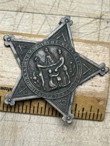 GAR Badge, Star Grand Army Of The Republic, Civil War Veterans - Picture 1 of 5