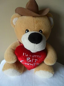 Peluche orso cowboy Dan Dee "I'm a Little Bit Country" - Foto 1 di 2