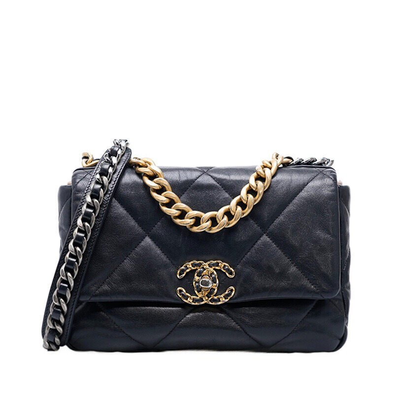 ショルダーバッグ・ポシェット × ヴィンテージ(中古) Chanel 19 Flap Bag Small AS1160 CHANEL シャネル チェーンショルダーバッグ 19 フラップ バッグ