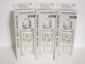 (3) Bausch + Lomb Bio true Multi-Purpose Solution Hydration Plus 4 oz EXP 03/25 - Picture 1 of 2