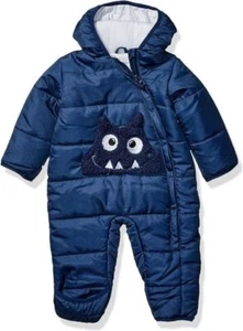 Traje Carter's Baby Boys Azul Marino Monster Pram Talla 3/6M 6/9M - Imagen 1 de 6