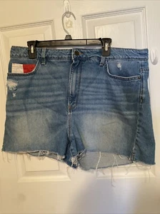 Tommy Hilfiger Shorts Denim Damen 18 Distressed Cutoff Slim Pocket Technology - Bild 1 von 6