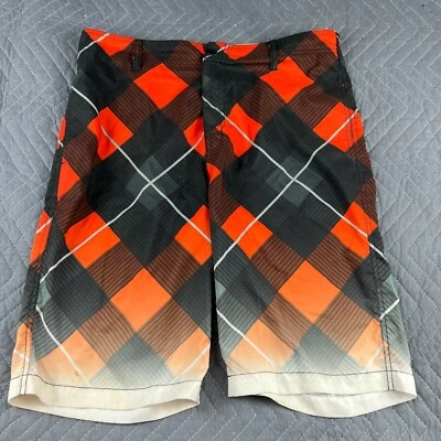 Bañador Zoo York para hombre 34 bañadores negro naranja traje de baño pantalones cortos Foto 1 de 4