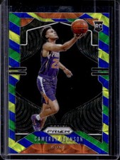 2019-20 Prizm Cameron Johnson Choice Blue Yellow Green Prizm Rookie RC #257