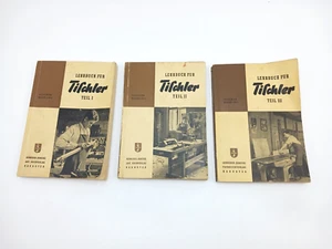 Lehrbuch für Tischler Teil 1,2,3, 1952 Fachkunde für das Bau - und Holzgewerbe - Bild 1 von 20
