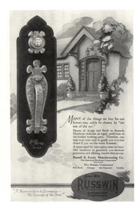1923 Russwin: Many Of the Things We Buy For Our Homes Vintage Print Ad - Picture 1 of 1