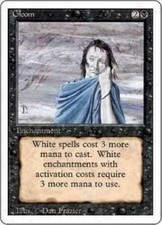 Gloom Revised Edition MP MTG Magic English Black Enchantment Uncommon