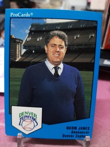 1989 Denver Zephyrs ProCards #56 Norm Jones ANN