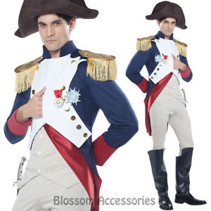 CA43 Napoleon Emperor French Hero Men Military Political Admiral Soldier Costume
