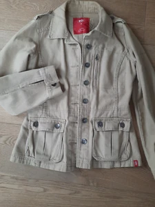 Esprit jacke größe M; grobes Leinen, sandfarben, 100% BW, sehr schön - Bild 1 von 2