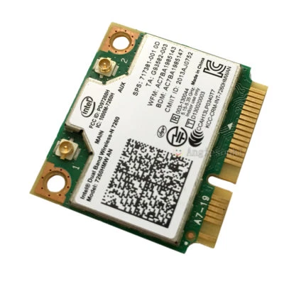 Intel Dual Band Wireless-N 7260 7260HMW AN 802.11a/g/n Wifi + Bluetooth 4.0 Card - Image 1 of 3