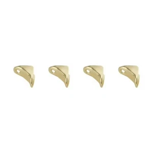8PK National Hardware N226-233 Chair Leg Braces 1 by 3/4 Inch Brass Plated Steel - Picture 1 of 2