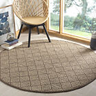 Safavieh Power Loomed Natural Fiber Collection Natural/Brown Area Rugs - Nf155a
