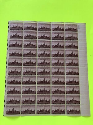 U.S Smithsonian Institution Postage Stamp Sheet. - Image 1 of 4