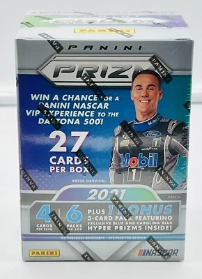 2021 Panini Prizm Racing Factory Sealed Blaster Box 6 Packs Plus Bonus Pack - Image 1 of 4