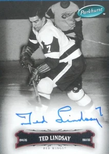 06-07 ud upper deck parkhurst base ted lindsay detroit red wings autograph auto - Picture 1 of 2