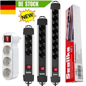 Steckdosenleiste 3/5/8-fach Ecksteckdose Mehrfachsteckdose Tisch Büro Küche DHL - Bild 1 von 20