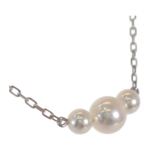 MIKIMOTO  Necklace Akoya Pearl/K18 white gold Women - Picture 1 of 7