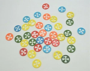 Lote De Colección De 37 Clasificadores De Calcetín Bandas Clasificadoras Plástico Varios Colores Pastel - Imagen 1 de 3