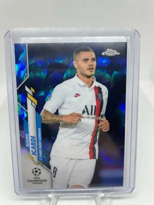 2020 Topps Chrome Sapphire Mauro Icardi PSG - Image 1 of 2