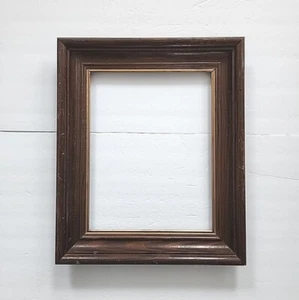 Vintage Holzrahmen geschnitzt Massivholz Wandbehang passt 14×11" Kunstfoto kein Glas - Bild 1 von 17