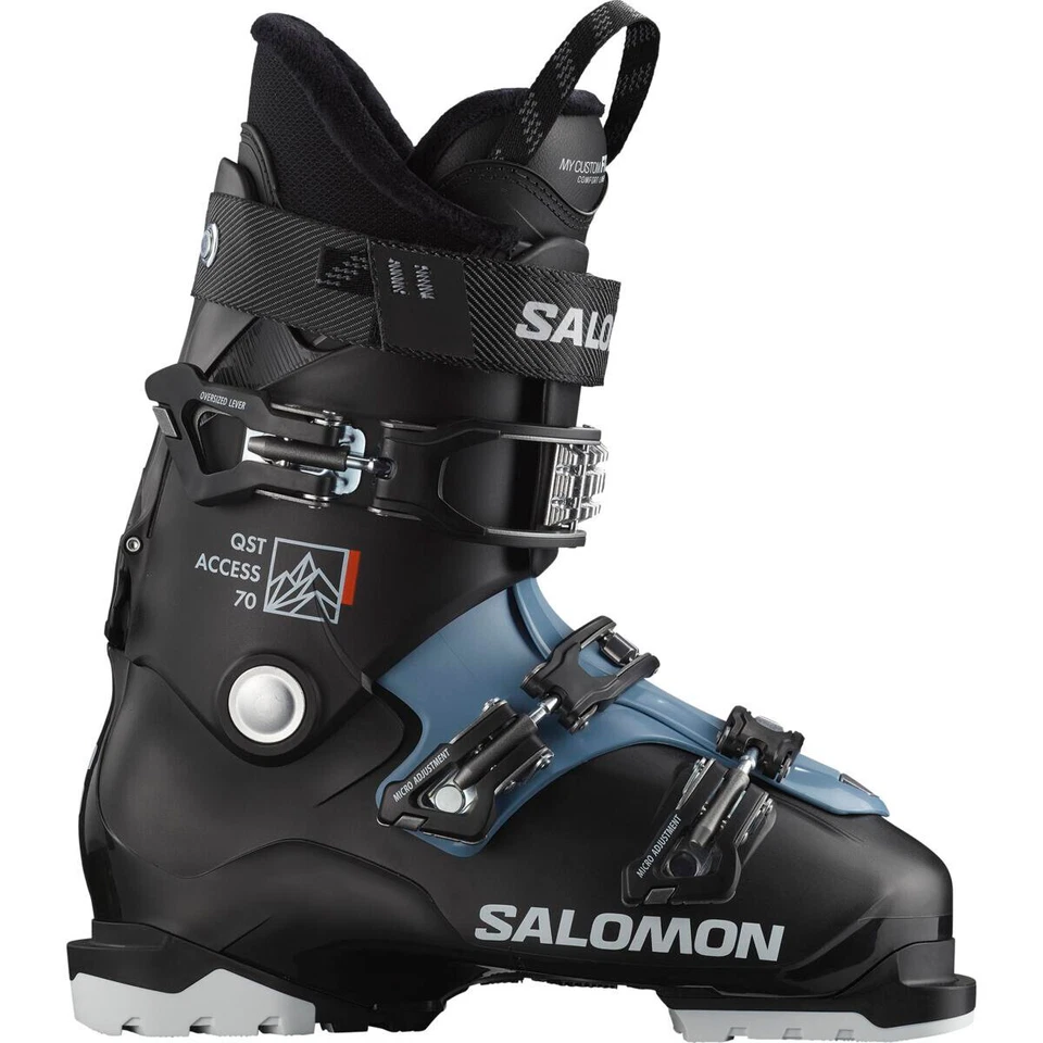 Salomon Womens QST Access 70 Ski Boots 31/31.5 Black L47344400
