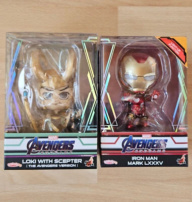 Hot Toys Cosbaby - Loki with Scepter Avengers + Iron Man Mark LXXXV Light Up - Bild 1 von 4