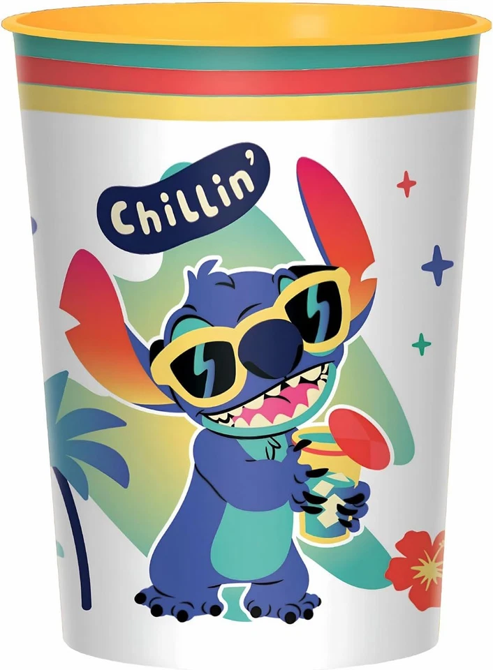 Stitch Película Programa de TV Lilo Disney Niños Fiesta de Cumpleaños Favor 16 OZ Taza de plástico Foto 1 de 1