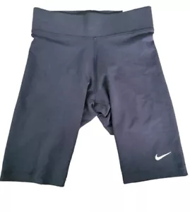 Pantalones cortos cortos de longitud corta Nike negros de calce ajustado de altura media XS - Imagen 1 de 3