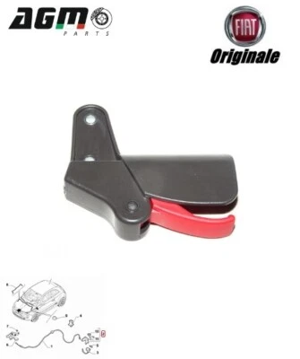 LEVA APERTURA COFANO ANTERIORE ORIGINALE FIAT 500 PANDA PUNTO YPSILON 735276409 - Image 1 of 4