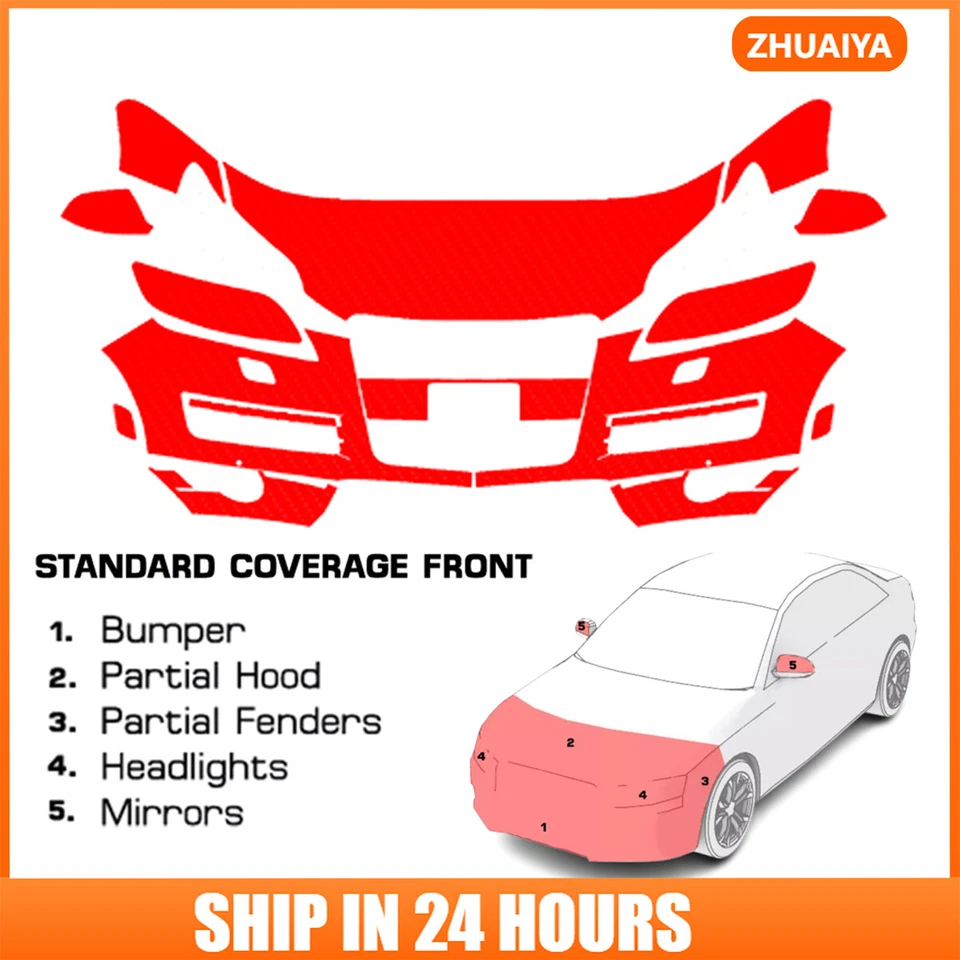 Kit de sujetador transparente de película de protección de pintura precortada de 8,5 millas PPF para Audi Q7 2010-2015   Foto 1 de 4