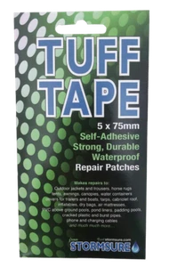 Cinta de toba Stormsure / parche de reparación 5 x 75 mm autoadhesivo impermeable exterior Z58 - Imagen 1 de 1