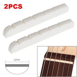2pcs Compact Bone Nuts 42mm Electric Guitar for Stratocaster Telecaster - Picture 1 of 13