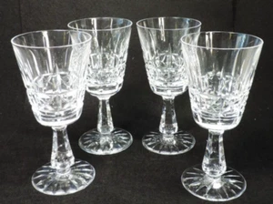set of 4 WATERFORD CRYSTAL KYLEMORE CLARET GLASSES (6") flawless - Picture 1 of 7