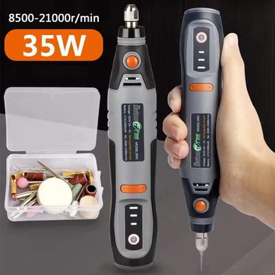 35W USB Cordless Rotary Tool DIY Mini Drill Engraving Pen Wireless Drill Set New - Image 1 of 4