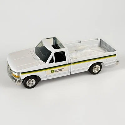 ERTL 1/16 John Deere Implement Pickup Truck Ford F-150 In Box White Die-cast - Image 1 of 4