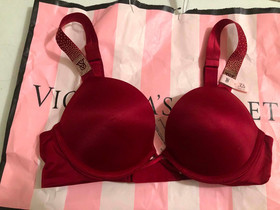 Victoria's Secret Scattered Shine Bombshell Push-up Bra Scarlet Red NWT