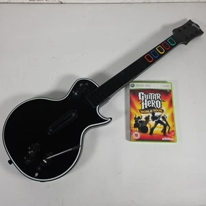 Guitar Hero Bundle Wireless Controller Xbox 360 With World Tour Game - Picture 1 of 10